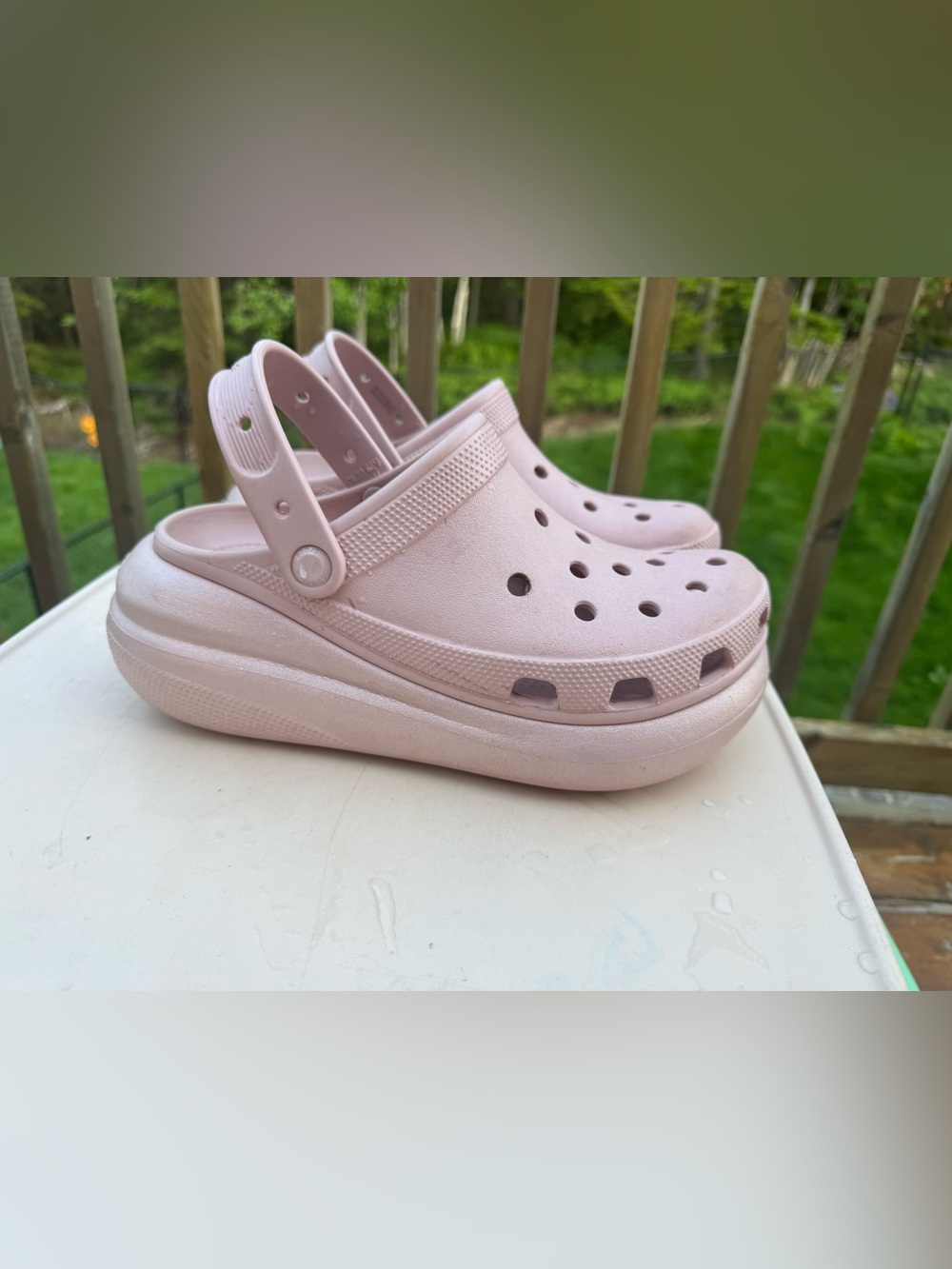 EUC crocs Unisex-Adult Classic Crush Clogs | Platform Shoes